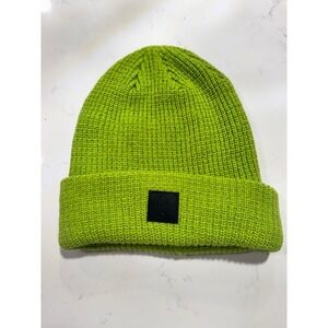 Free People Movement Let's Race Fleece Lined Lime Green Beanie